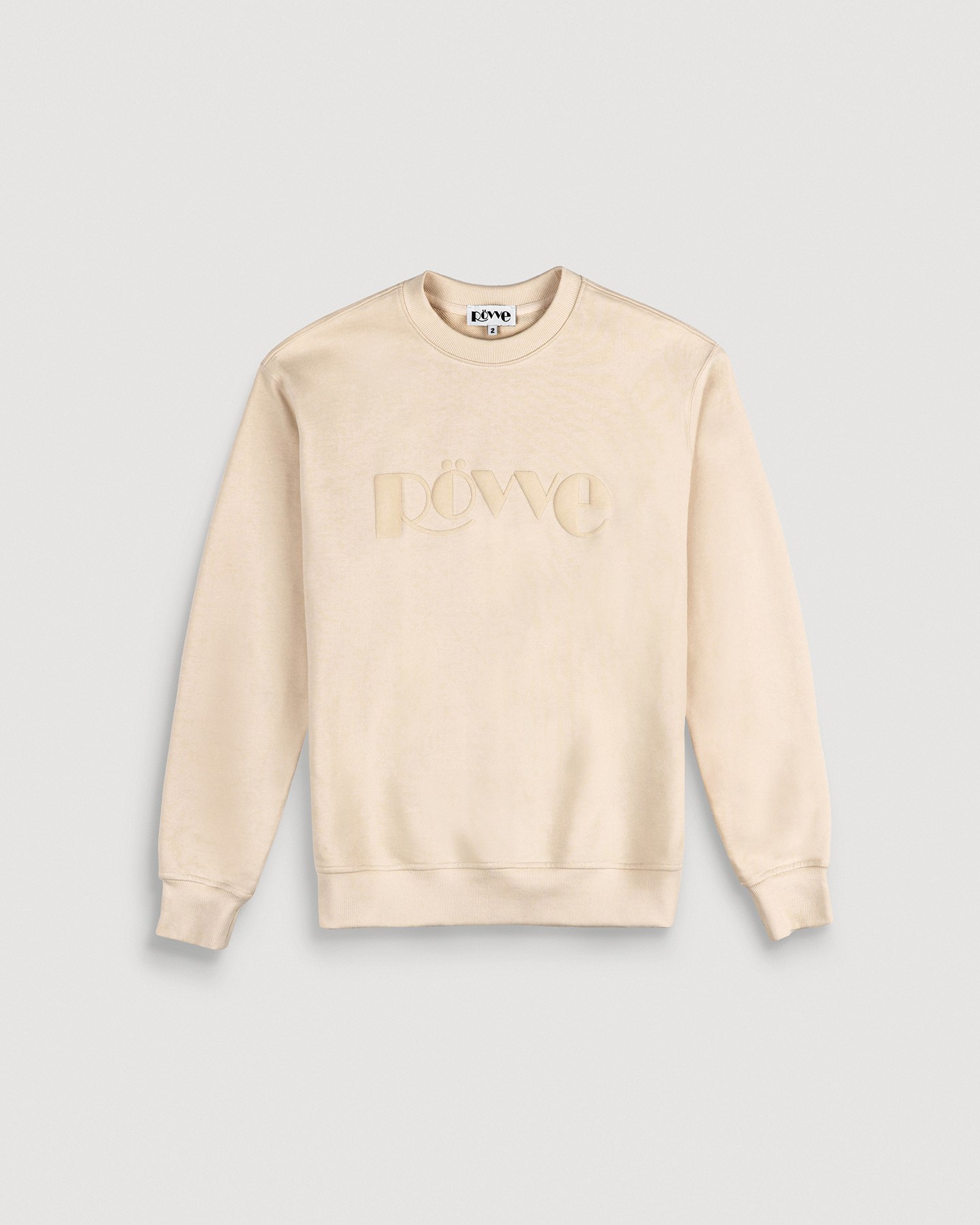 Signature Embo Sweat Shirt (Beige)