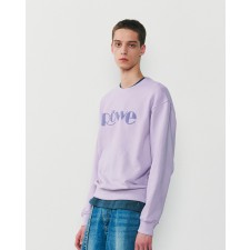 Signature Embo Sweat Shirt (Purple)