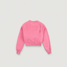 Cropped Sweat Shirt (Pink)