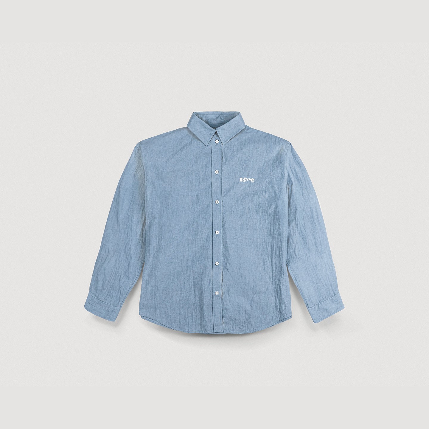 Washed Cotton Nylon Shirt (Blue)