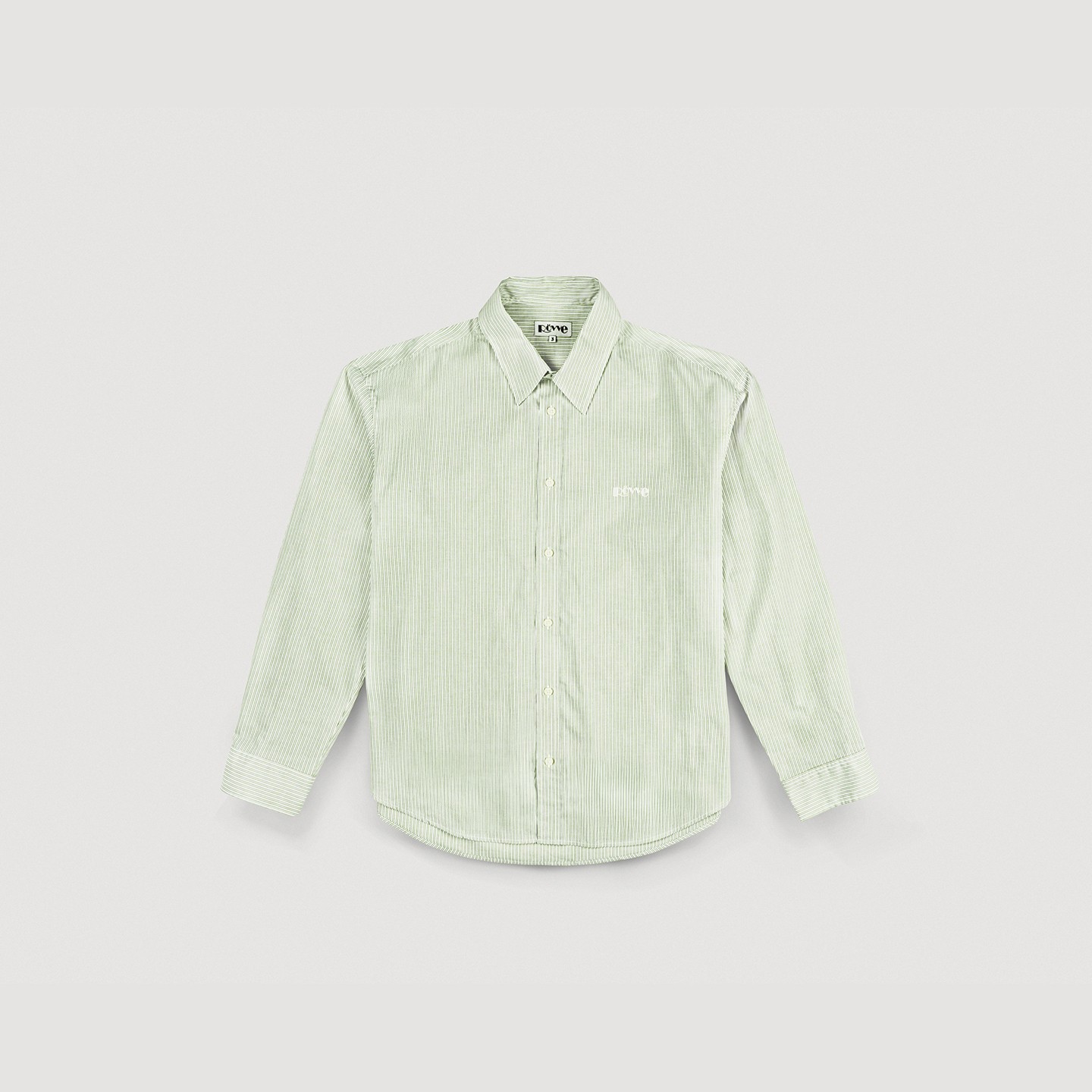 Cotton Pinstripe shirt (Light Green)