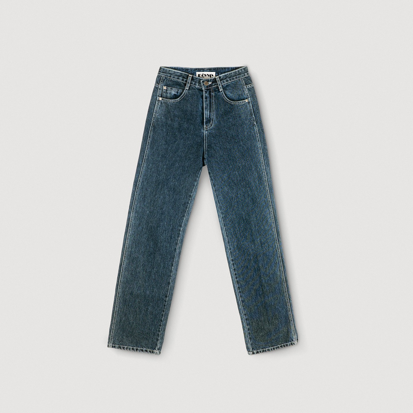 Washed Denim Pants (Blue)