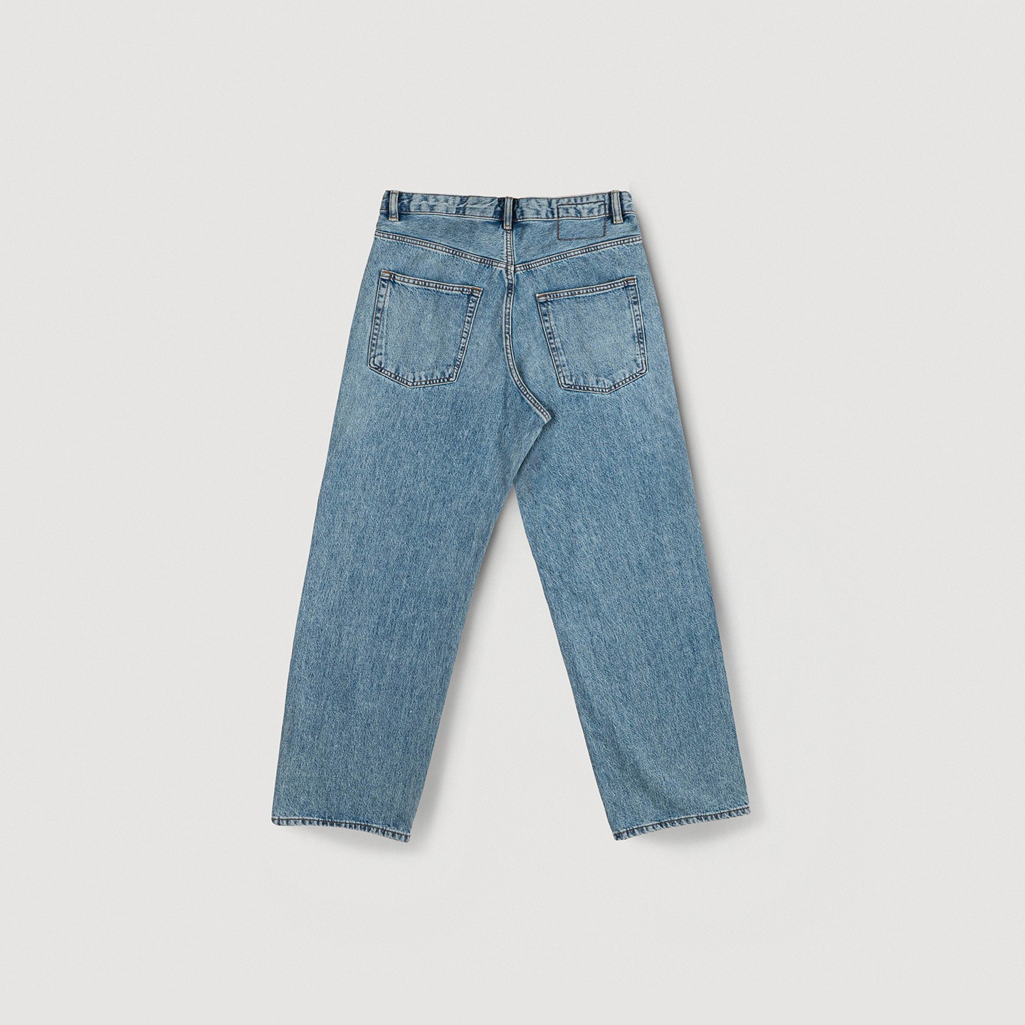 Washed Denim Pants (Mens, Light Blue)