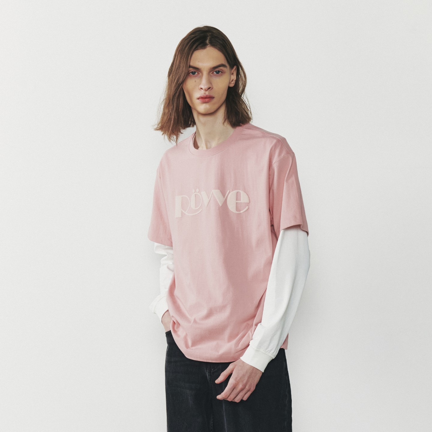 Signature Embo T-shirt (Light Pink)