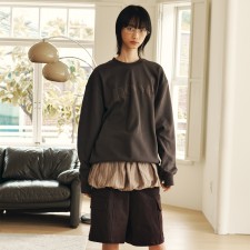 Signature Embo Sweat Shirt (Brown)