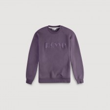 Signature Embo Sweat Shirt (Deep Purple)