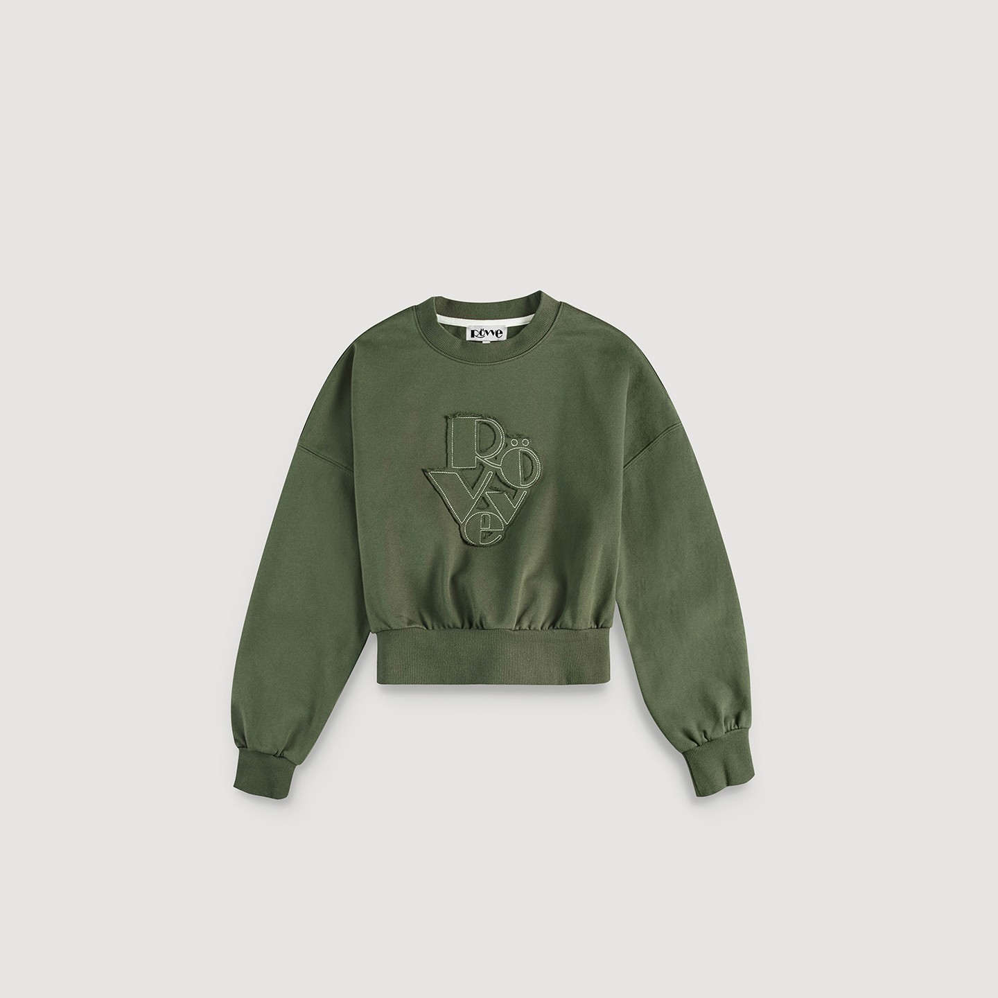 Signature Embo Sweat Shirr (Deep Khaki)